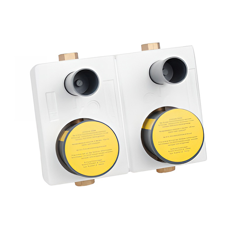 Wasserzähler-Montageblock TWIN
