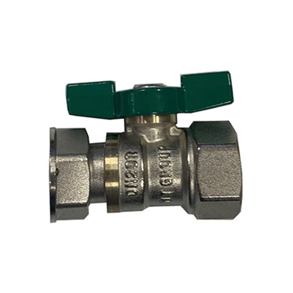 Verschraubungs-Kugelhahn für Trinkwasser 3/4" (grün)